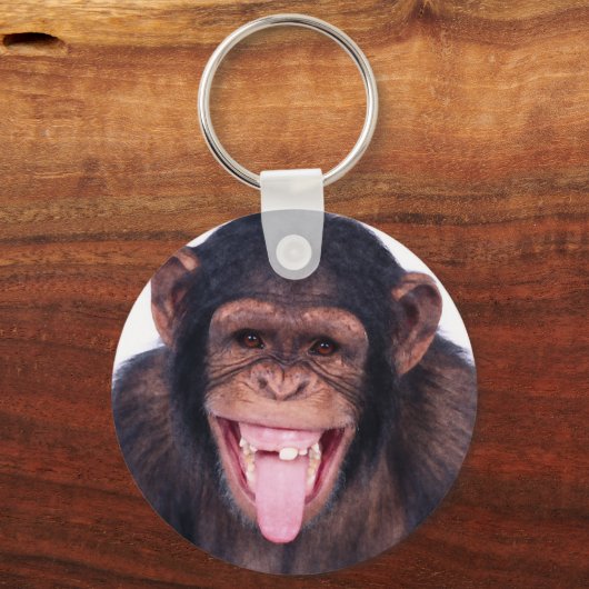lachender Affe Schlüsselanhänger (Vorderseite)