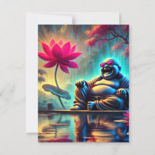 Lachender Buddha Einladungskarte Einladung