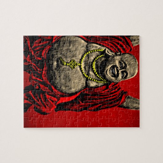 Lachender Buddha (Farbe 4) Puzzle (Horizontal)