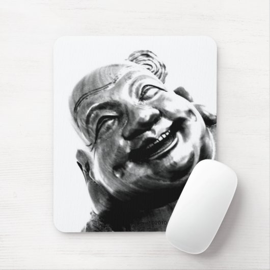 Lachender Buddha Mousepad (Mit Mouse)