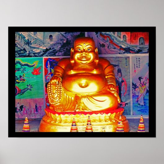 Lachender Buddha Poster (Vorne)