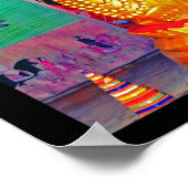 Lachender Buddha Poster (Ecke)