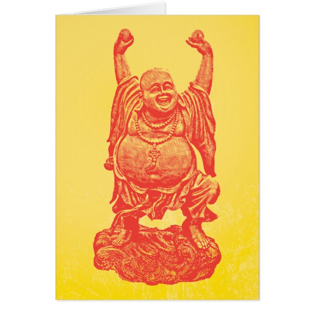 Lachender Buddha (rot) (Vorne)