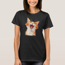 lachender Cat-T - Shirt