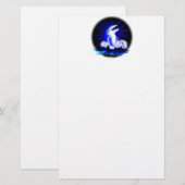 Lachender Delfin Büropapier Briefpapier (Vorne/Hinten)