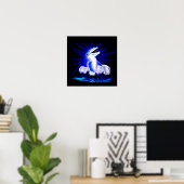Lachender Delfin Poster (Heimbüro)
