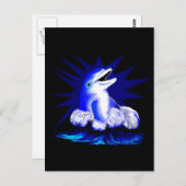 Lachender Delfin Postkarte (Vorne/Hinten)