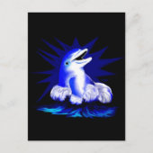 Lachender Delfin Postkarte (Vorderseite)
