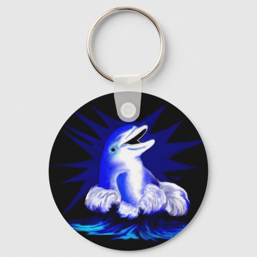 Lachender Delfin Schlüsselanhänger (Vorderseite)