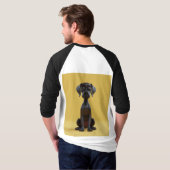 lachender Doggo T-Shirt (Schwarz voll)