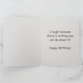 Lachender Esel Geburtstag editierbar Karte (Innenseite)