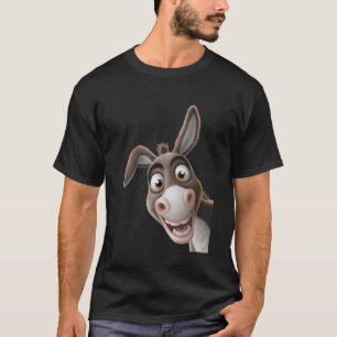 Lachender Esel mit Pfirsich-Bruh Kunst u2013 Läche T-Shirt