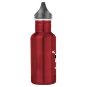 Lachender Fußball-Maskottchen Edelstahlflasche (Links)