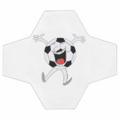 Lachender Fußball-Maskottchen Fußball (Flach)