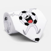 Lachender Fußball-Maskottchen Krawatte (Gerollt)