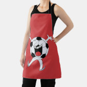 Lachender Fußball-Maskottchen Schürze (InSitu)