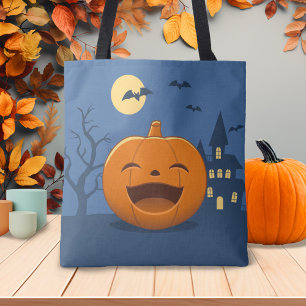 Lachender Halloween-Kürbis Tasche