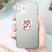 Lachender Hamster-Aufkleber Aufkleber (Telefon)