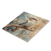 Lachender Hans im Baum Aquarell Fliese (Seite)