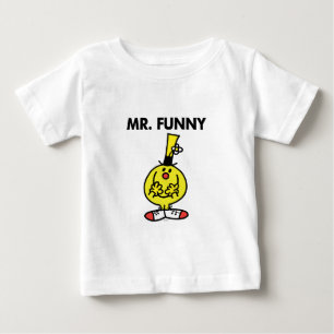 Lachender Herr Funny mit Blume Baby T-shirt