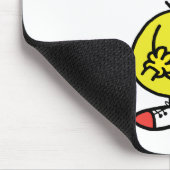 Lachender Herr Funny mit Blume Mousepad (Ecke)