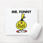 Lachender Herr Funny mit Blume Mousepad (Mit Mouse)
