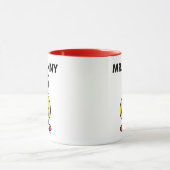 Lachender Herr Funny mit Blume Tasse (Zentrum)