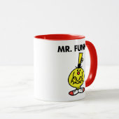 Lachender Herr Funny mit Blume Tasse (VorderseiteRechts)