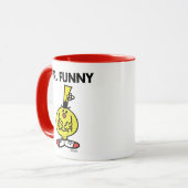 Lachender Herr Funny mit Blume Tasse (Vorderseite Links)