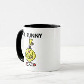 Lachender Herr Funny mit Blume Tasse (Vorderseite Links)