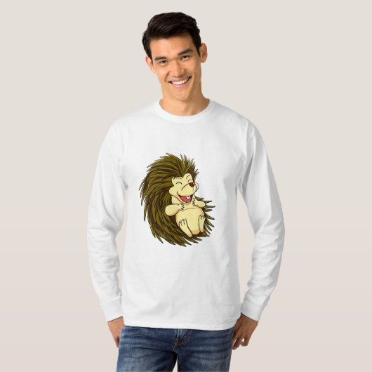 lachender Igel T-Shirt (Vorne ganz)