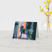 "Lachender Löwe-" wunderliche Karte (Gelbe Blume)