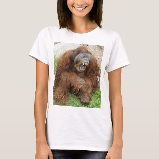 Lachender Orang-Utan T-Shirt (Vorderseite)