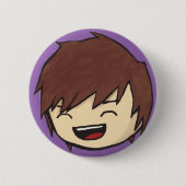 Lachender Riss-Knopf Button (Vorderseite)