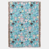 Lachender Schädel der Beschaffenheit Decke (Vorderseite Vertikal)