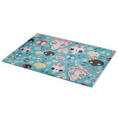 Lachender Schädel der Beschaffenheit Schneidebrett (Ecke)