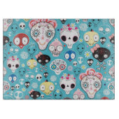 Lachender Schädel der Beschaffenheit Schneidebrett (Vorderseite)