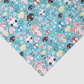 Lachender Schädel der Beschaffenheit Seidenpapier (Ausschnitt)