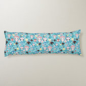 Lachender Schädel der Beschaffenheit Seitenschläferkissen (Rückseite)