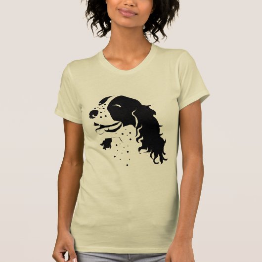 Lachender SpringerSpaniel T-Shirt (Vorderseite)