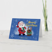 Lachender Weihnachtsmann Rentier Lab Whimsicaler S (Vorderseite)