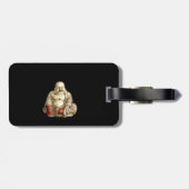 Lachendes Buddah Gepäckanhänger (Rückseite horizontal)