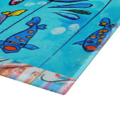 lachendes Delphinglasschneidenbrett Schneidebrett (Ecke)