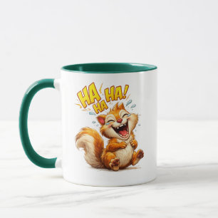 Lachendes Eichhörnchen Süße Cartoon-Illustration Tasse