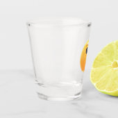Lachendes Emoji-Gesicht lustig Schnapsglas (Links)