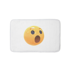 Lachendes Emoji-Gesicht mit lustigem Ausdruck Badematte