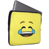 Lachendes Emoji Laptopschutzhülle (Vorne Rechts)