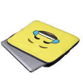 Lachendes Emoji Laptopschutzhülle (Vorne Knopf)
