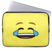 Lachendes Emoji Laptopschutzhülle (Vorderseite)