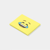 Lachendes Emoji Post-it Klebezettel (angewinkelt)